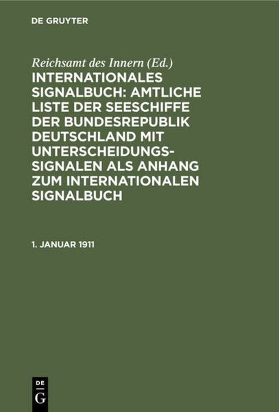 Produktbild: 1. Januar 1911