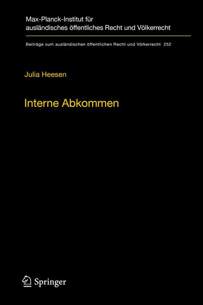 Produktbild: Interne Abkommen