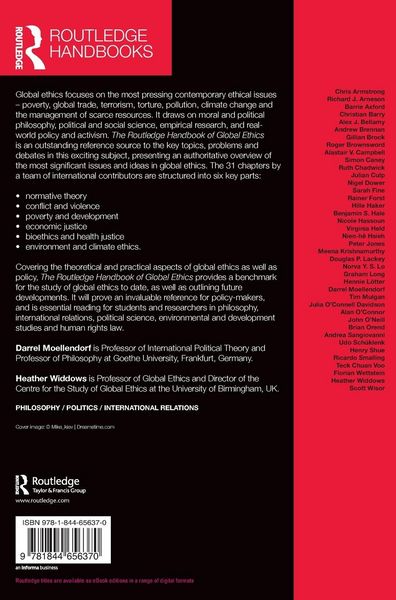 Produktbild: The Routledge Handbook of Global Ethics