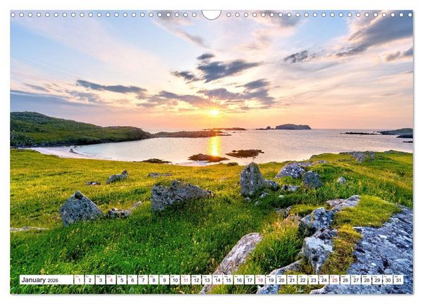 Produktbild: Outer Hebrides - Scotland Scottish dream beaches and landscapes (Wall Calendar 2026 DIN A3 landscape), CALVENDO 12 Month Wall Calendar