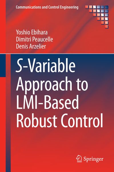 Produktbild: S-Variable Approach to LMI-Based Robust Control