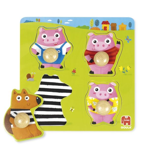 Produktbild: GOULA Die 3 kleinen Schweinchen-Puzzle