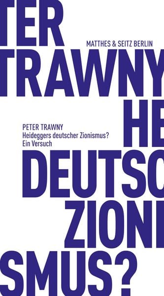 Produktbild: Heideggers deutscher Zionismus?