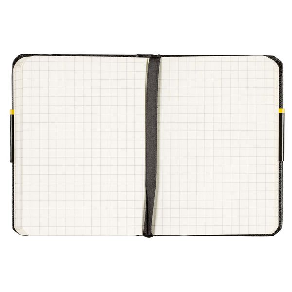 Produktbild: Idena Notizbuch 80g/m&sup2; kariert schwarz DIN A7 192 Seiten