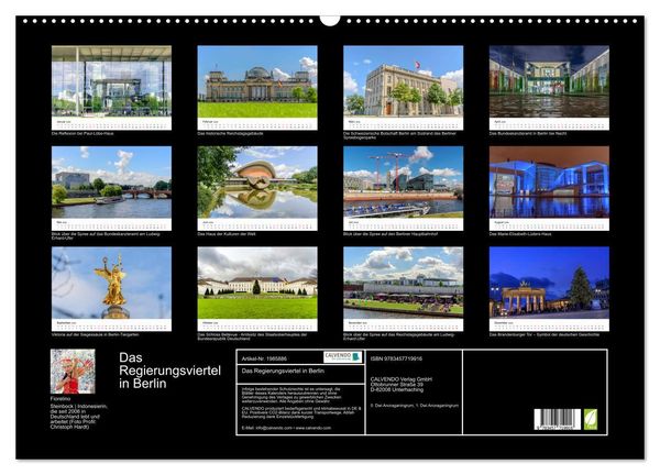 Produktbild: Das Regierungsviertel in Berlin (Wandkalender 2026 DIN A2 quer), CALVENDO Monatskalender