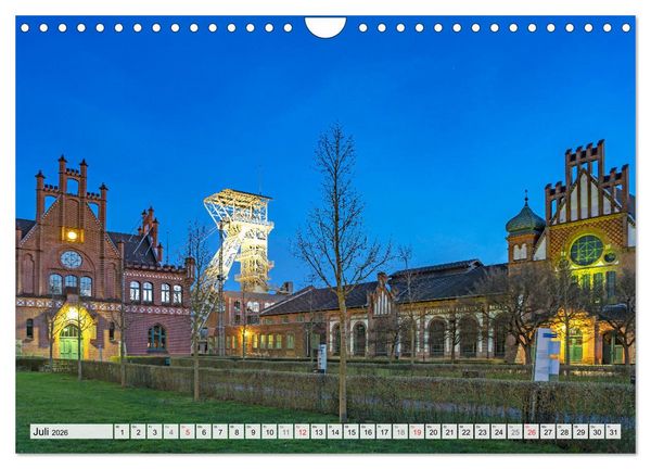 Produktbild: Das Ruhrgebiet bei Nacht (Wandkalender 2026 DIN A4 quer), CALVENDO Monatskalender
