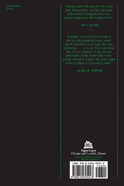 Produktbild: The Logical Syntax of Language