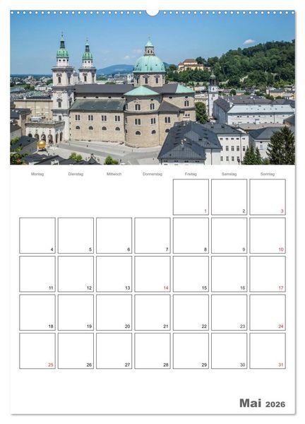 Produktbild: Bezauberndes SALZBURG / Terminplaner (hochwertiger Premium Wandkalender 2026 DIN A2 hoch), Kunstdruck in Hochglanz