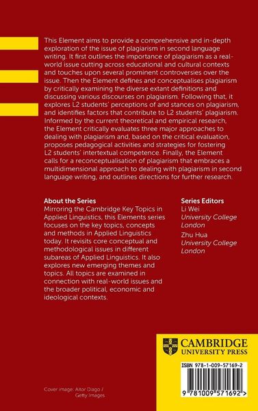 Produktbild: Investigating Plagiarism in Second Language Writing