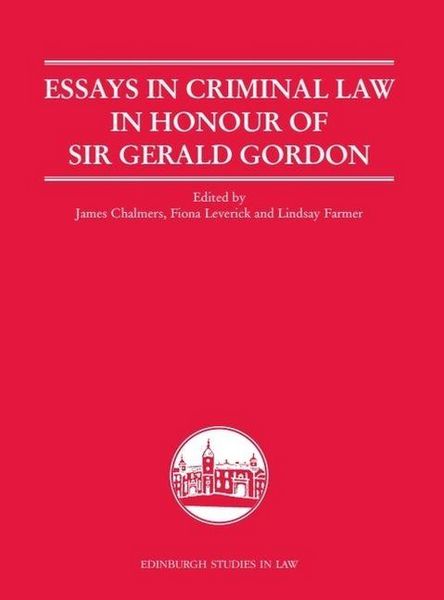 Produktbild: Essays in Criminal Law in Honour of Sir Gerald Gordon