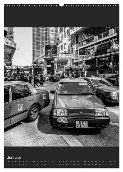 Produktbild: Hongkong schwarzwei&szlig; (Wandkalender 2026 DIN A2 hoch), CALVENDO Monatskalender