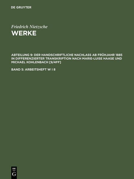 Produktbild: Arbeitsheft W I 8