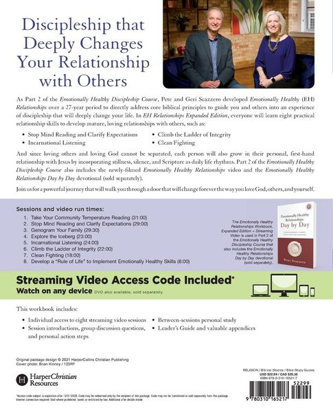 Produktbild: Emotionally Healthy Relationships Expanded Edition Workbook Plus Streaming Video