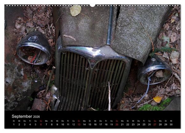 Produktbild: ROSTLAUBEN Die sch&ouml;nsten Autowracks (hochwertiger Premium Wandkalender 2026 DIN A2 quer), Kunstdruck in Hochglanz