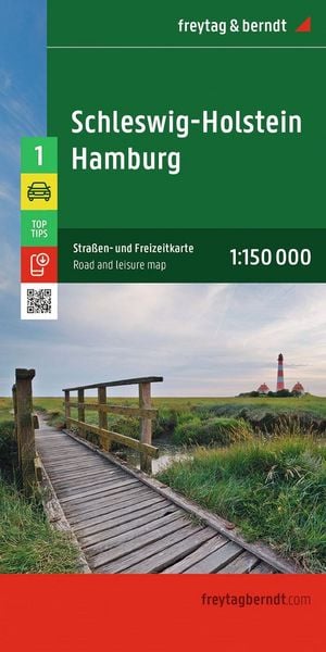 Produktbild: Freytag & berndt Stra&szlig;enkarte Schleswig-Holstein - Hamburg 1:150.000
