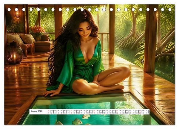Produktbild: Valentina - Dort schlafen, wovon andere nur tr&auml;umen (Tischkalender 2027 DIN A5 quer), CALVENDO Monatskalender