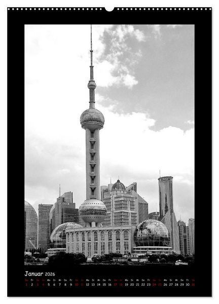 Produktbild: Shanghai zwischen Tradition und Business (hochwertiger Premium Wandkalender 2026 DIN A2 hoch), Kunstdruck in Hochglanz