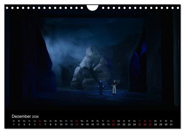 Produktbild: B&uuml;hnenbildmodelle (Wandkalender 2026 DIN A4 quer), CALVENDO Monatskalender
