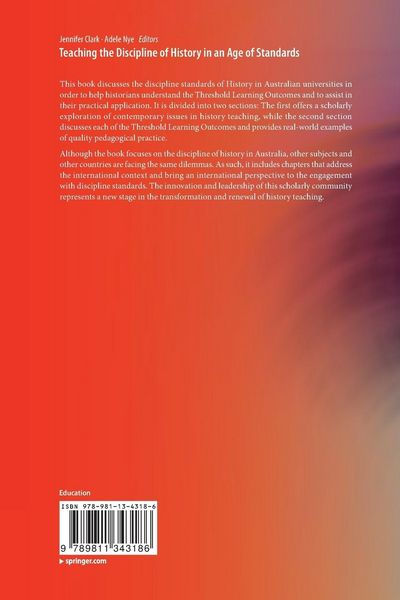 Produktbild: Teaching the Discipline of History in an Age of Standards