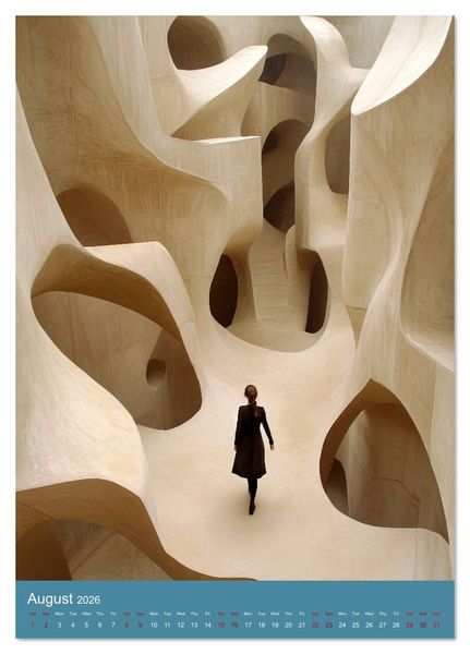 Produktbild: Paths like Escher (Desk Calendar 2026 DIN A5 portrait), CALVENDO 12 Month DeskCalendar