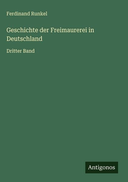 Produktbild: Geschichte der Freimaurerei in Deutschland