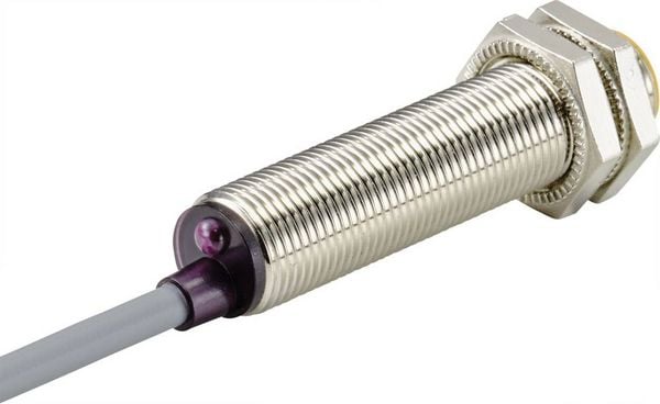 Produktbild: TRU COMPONENTS Induktiver N&auml;herungsschalter M12 b&uuml;ndig PNP TC-9393032