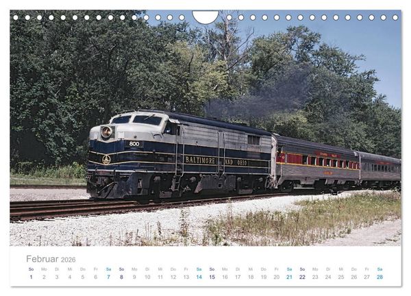 Produktbild: US Diesellokomotiven (Wandkalender 2026 DIN A4 quer), CALVENDO Monatskalender