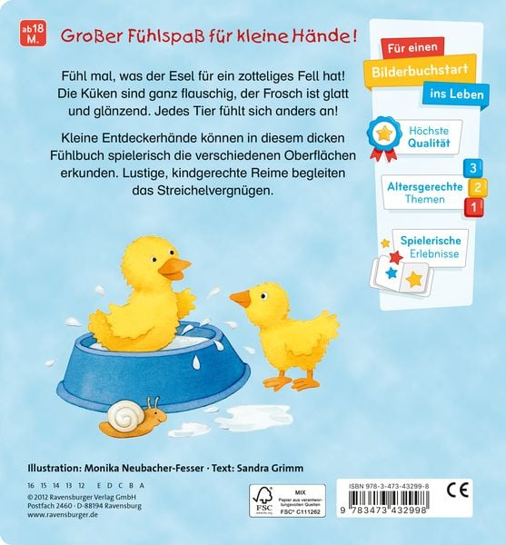 Produktbild: Mein erstes gro&szlig;es Tier-F&uuml;hlbuch