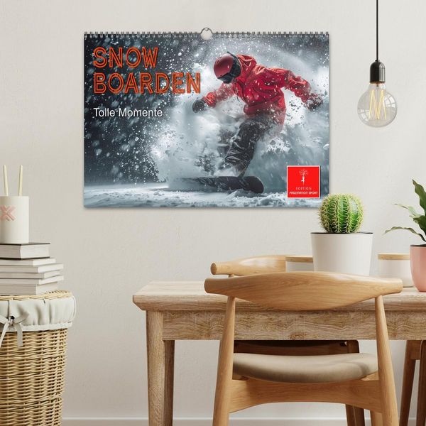 Produktbild: Snowboarden - tolle Momente (Wandkalender 2026 DIN A3 quer), CALVENDO Monatskalender