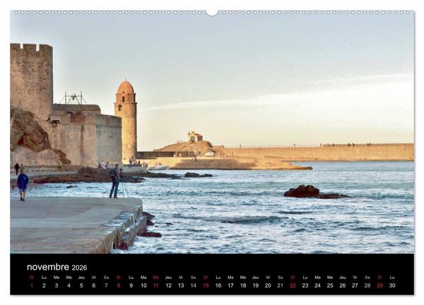 Produktbild: Un jour COLLIOURE (Calendrier mural 2026 DIN A2 vertical) calendrier de bureau