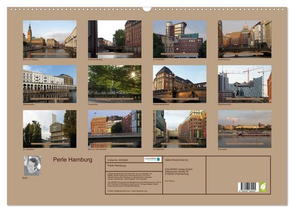 Produktbild: Perle Hamburg (Wandkalender 2026 DIN A2 quer), CALVENDO Monatskalender
