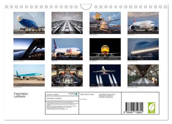 Produktbild: Faszination Luftfracht (Wandkalender 2026 DIN A4 quer), CALVENDO Monatskalender