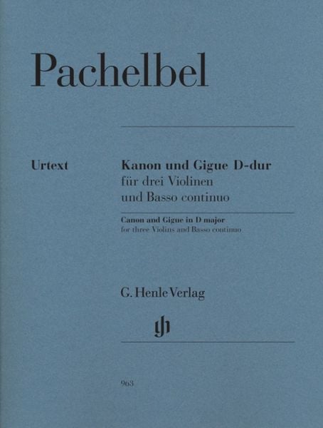 Johann Pachelbel - Kanon und Gigue D-dur für drei Violinen und Basso continuo