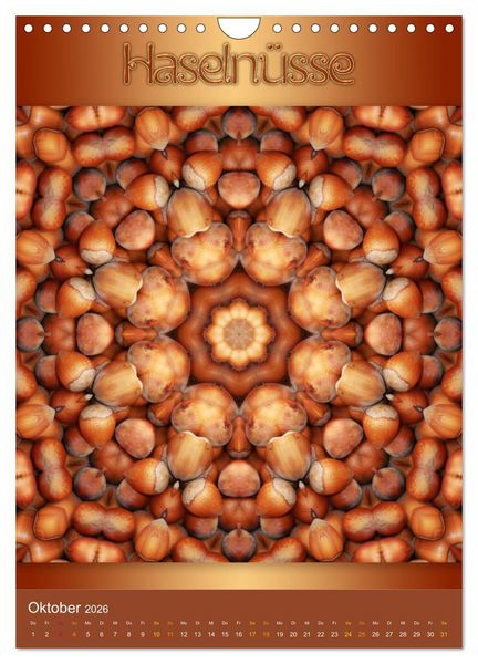 Produktbild: Kulinarische Mandalas (Wandkalender 2026 DIN A4 hoch), CALVENDO Monatskalender