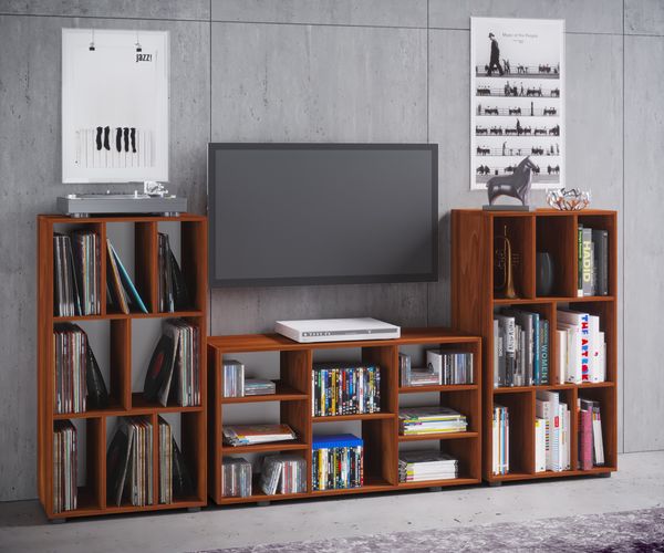 Produktbild: Holz Schallplatte LP Sideboard Regal Woltino