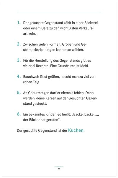 Produktbild: Umschreibungen Gegenstände. Gedächtnistraining und Rate-Spiel für Senioren. Auch mit Demenz.