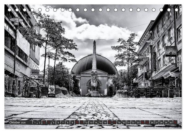 Produktbild: Ein Blick auf Darmstadt (Tischkalender 2026 DIN A5 quer), CALVENDO Monatskalender