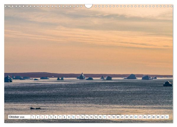 Produktbild: Scoresbysund - Sommer im gr&ouml;&szlig;ten und l&auml;ngsten Fjordsystem der Welt (Wandkalender 2026 DIN A3 quer), CALVENDO Monatskalender