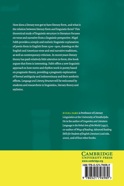 Produktbild: Language and Literary Structure