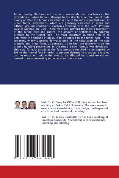 Produktbild: Determination of Face Pressure in EPB Tunneling Machines