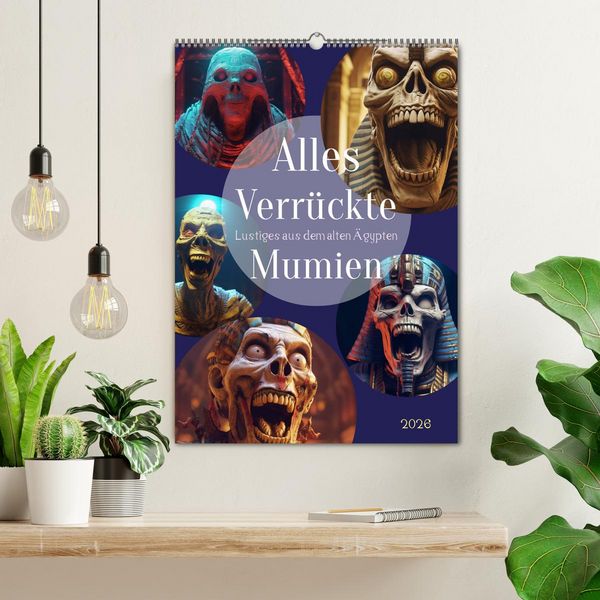 Produktbild: Alles verr&uuml;ckte Mumien (Wandkalender 2026 DIN A2 hoch), CALVENDO Monatskalender
