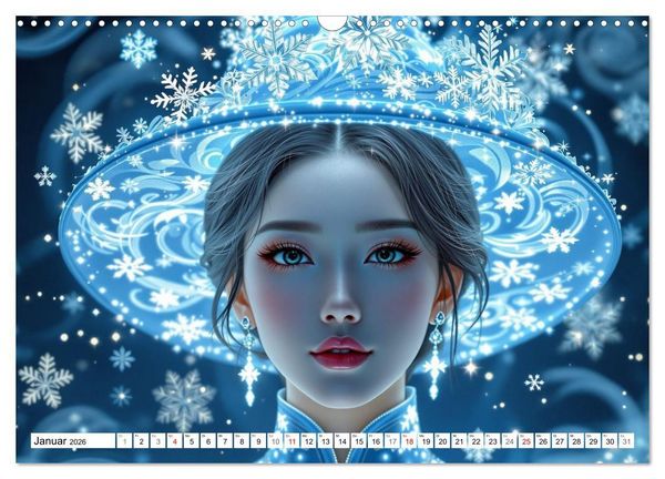 Produktbild: Fantasie Asia-Girls (Wandkalender 2026 DIN A3 quer), CALVENDO Monatskalender