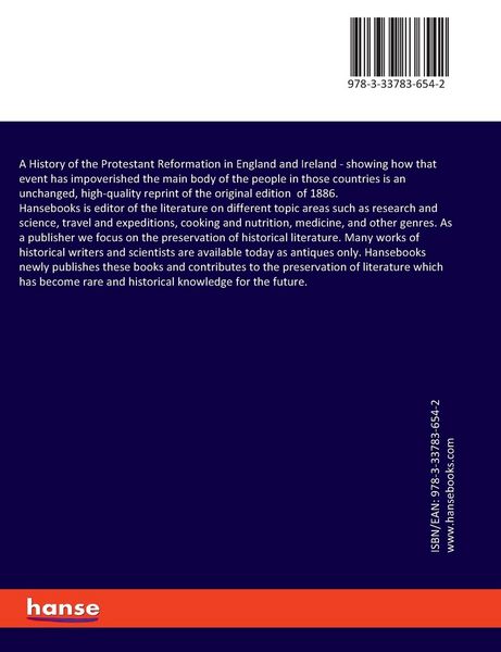 Produktbild: A History of the Protestant Reformation in England and Ireland