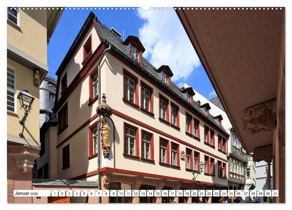 Produktbild: Frankfurt am Main die neue Altstadt vom Taxifahrer Petrus Bodenstaff (Wandkalender 2026 DIN A2 quer), CALVENDO Monatskalender