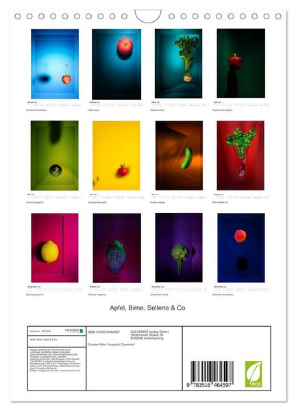 Produktbild: Apfel, Birne, Sellerie & Co (Wandkalender 2026 DIN A4 hoch), CALVENDO Monatskalender