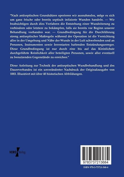 Produktbild: Anleitung zur Technik der antiseptischen Wundbehandlung und des Dauerverbandes