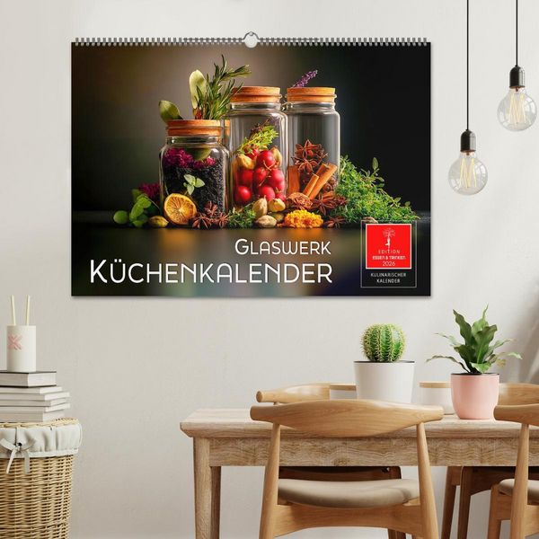Produktbild: K&uuml;chenkalender Glaswerk (Wandkalender 2026 DIN A2 quer), CALVENDO Monatskalender