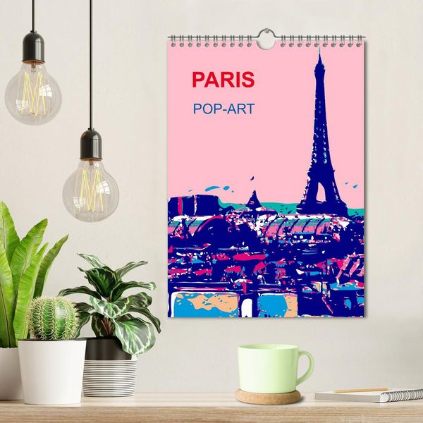 Produktbild: Paris pop-art (Wandkalender 2026 DIN A4 hoch), CALVENDO Monatskalender