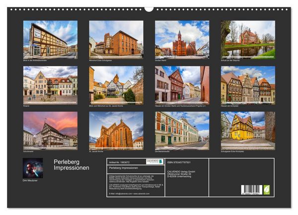 Produktbild: Perleberg Impressionen (Wandkalender 2026 DIN A2 quer), CALVENDO Monatskalender