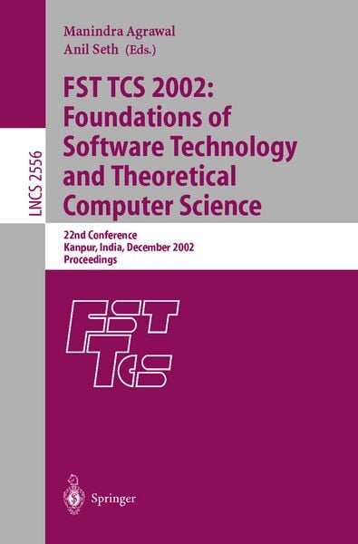 Produktbild: FST TCS 2002: Foundations of Software Technology and Theoretical Computer Science